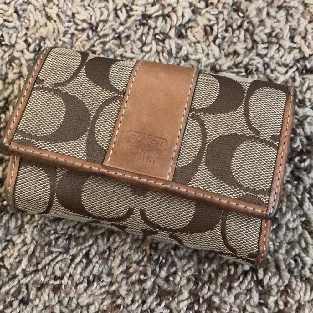 Vintage Coach Classic Super Compact Wallet